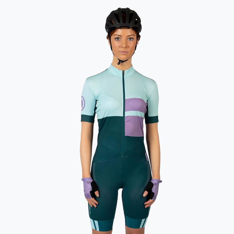 Жіноча велофутболка Endura FS260 Print S/S фіолетова 2