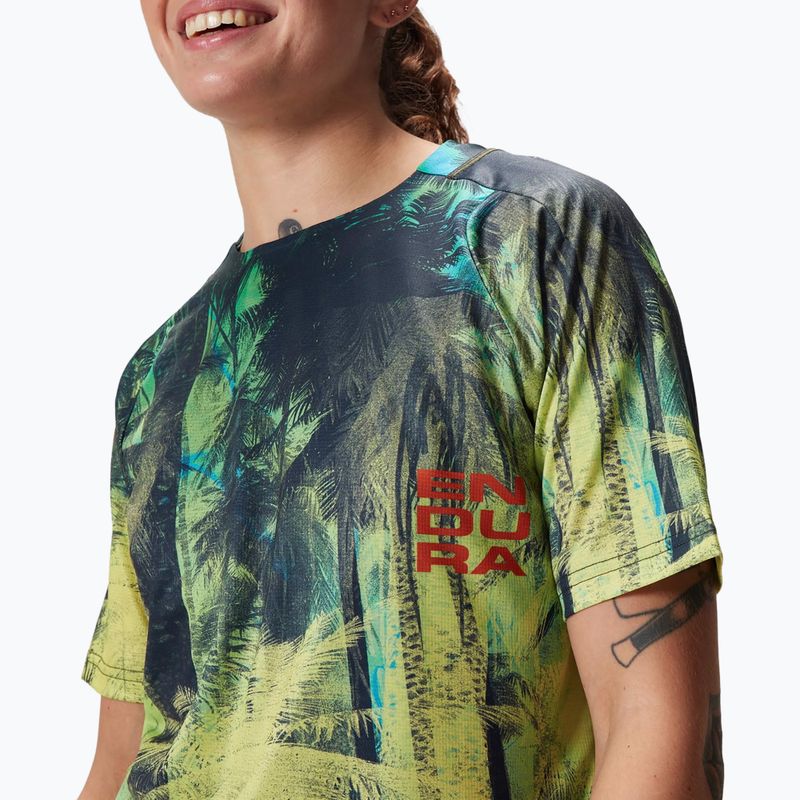 Жіноча велофутболка Endura Tropical Print Ltd ghillie green 4