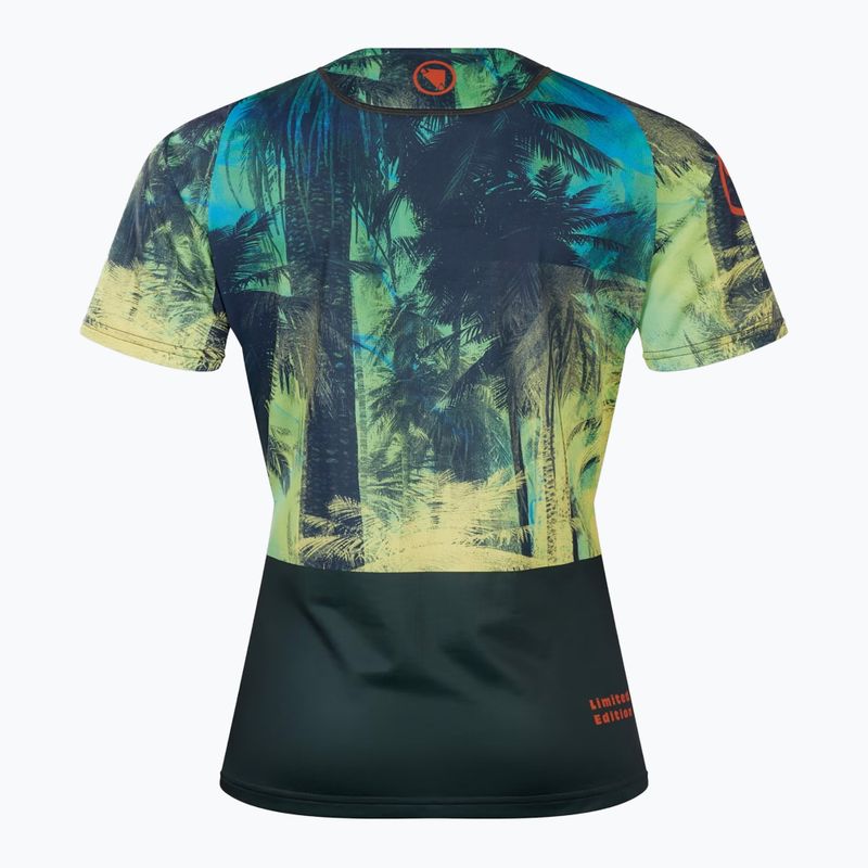 Жіноча велофутболка Endura Tropical Print Ltd ghillie green 8