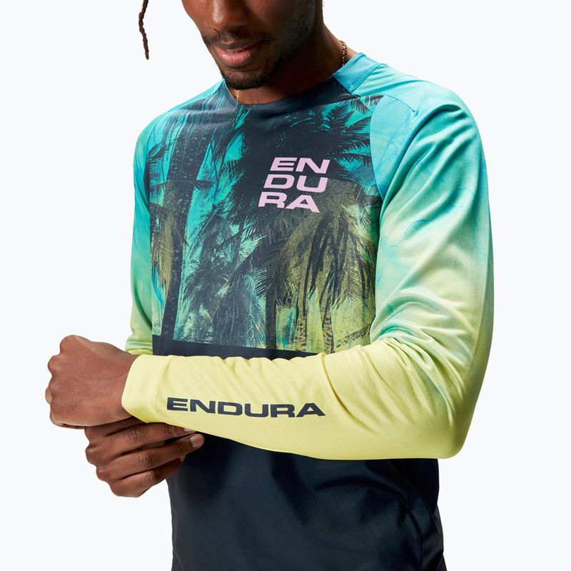Чоловічий велосипедний лонгслів Endura Tropical Print Ltd в атлантичному стилі 5
