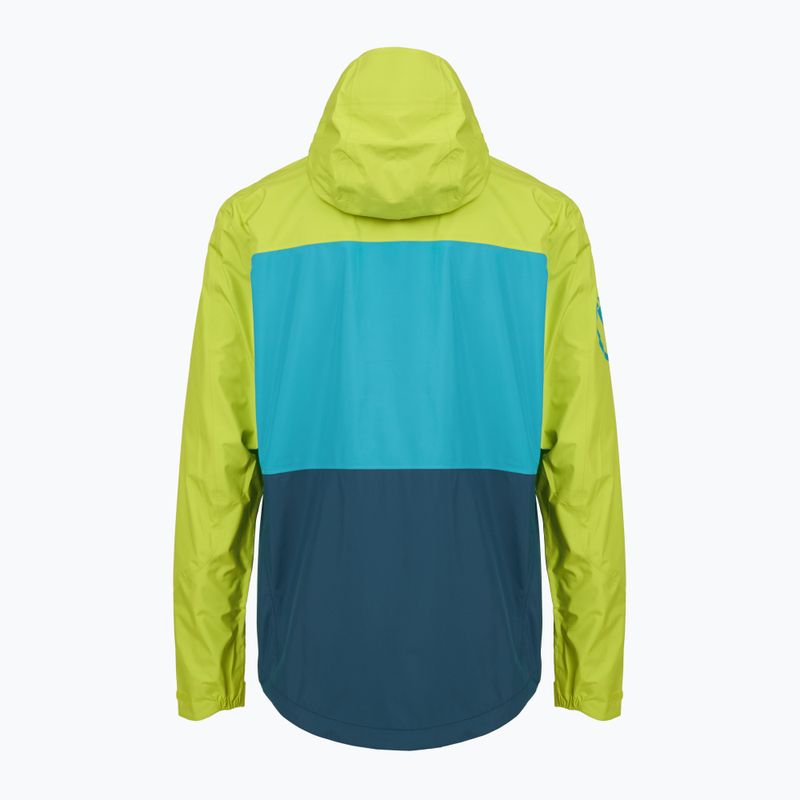 Чоловіча велосипедна куртка Endura Singletrack II Waterproof lime green 2