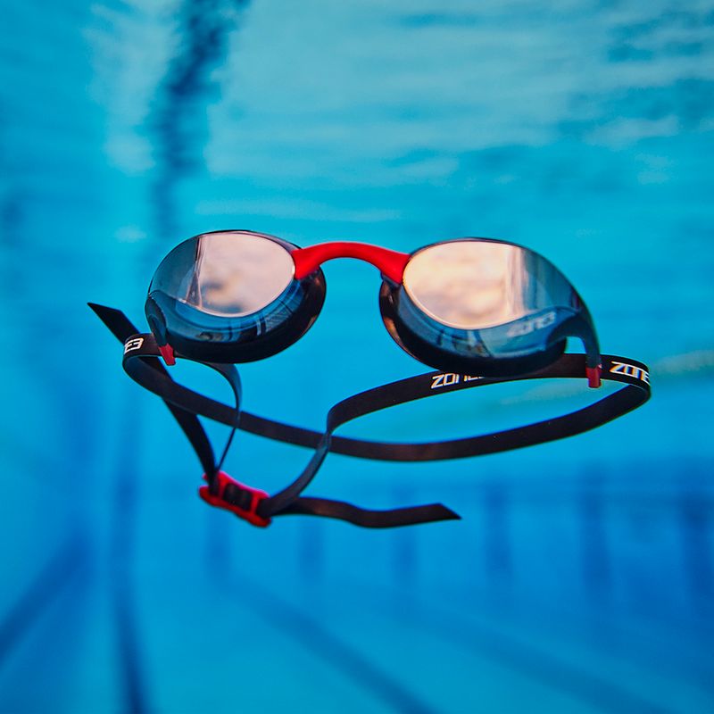 Окуляри для плавання ZONE3 Volare Streamline Racing black/red 3