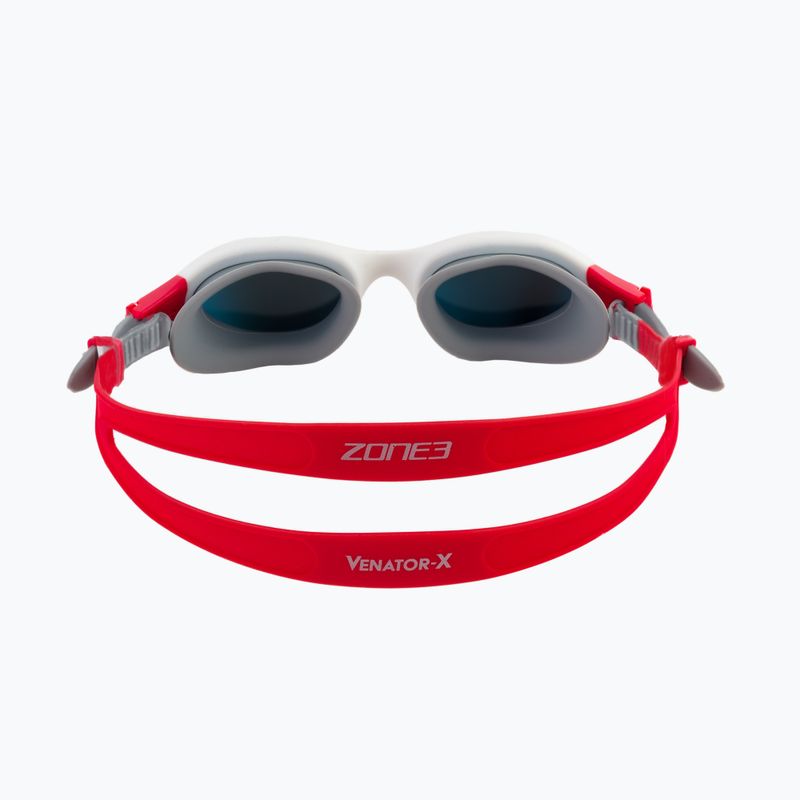Окуляри для плавання ZONE3 Venator-X Swim silver/white/red SA21GOGVE108 5