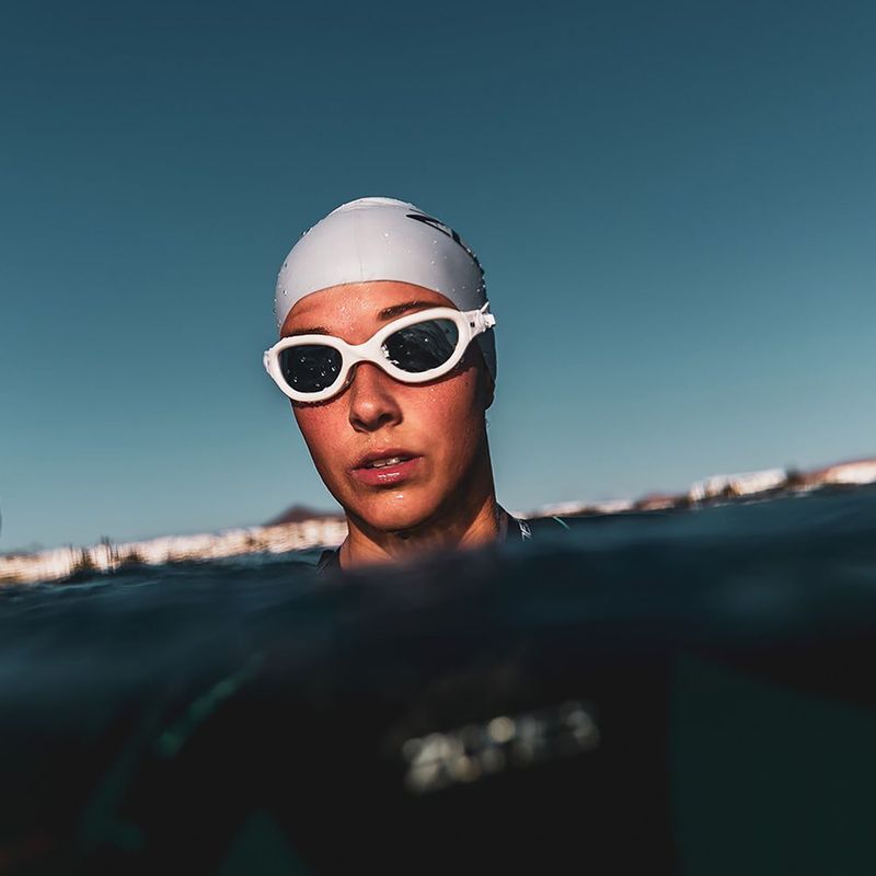 Окуляри для плавання ZONE3 Venator-X white/silver/polarized revo pink lens 2