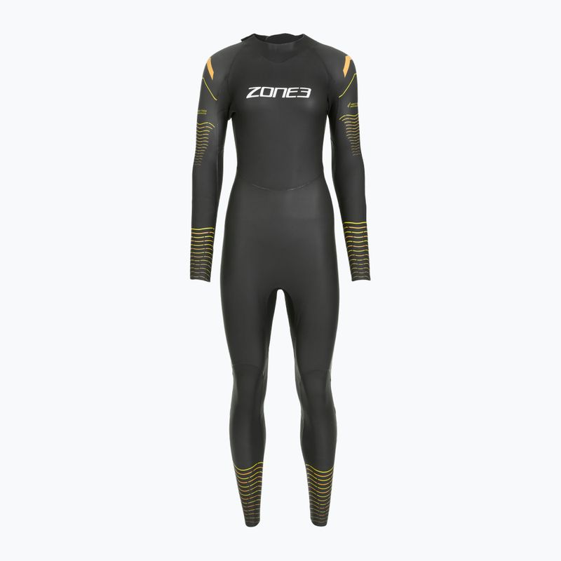 Гідрокостюм для тріатлону жіночий Zone3 Thermal Aspect Breaststroke 2,5 мм black/orange/yellow 2