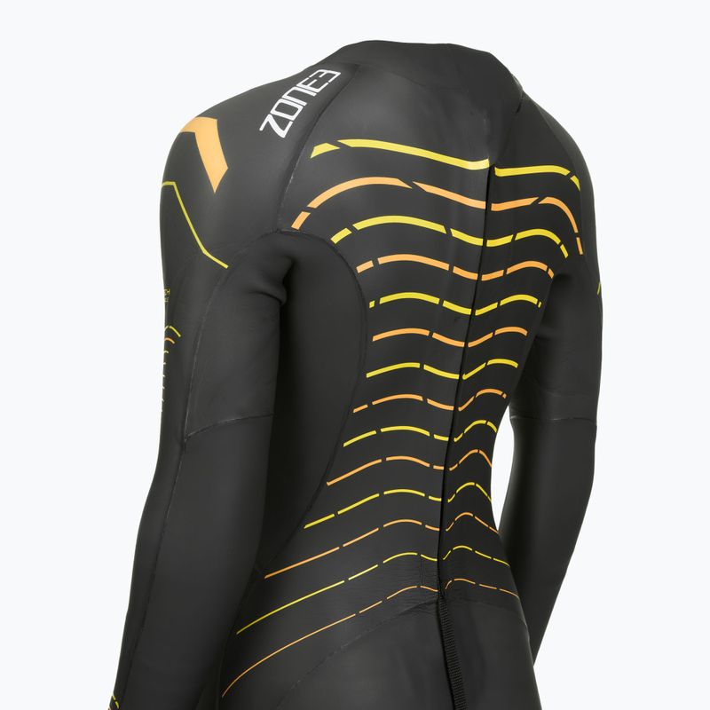 Гідрокостюм для тріатлону жіночий Zone3 Thermal Aspect Breaststroke 2,5 мм black/orange/yellow 5