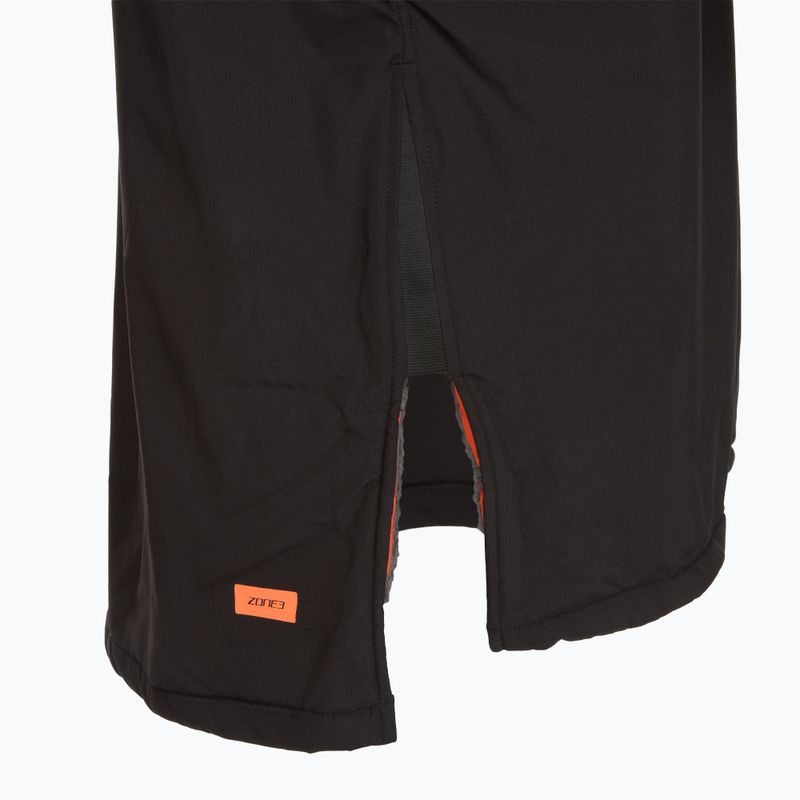 Пальто ZONE3 Oversized Polar Fleece Robe Parka black/orange 4