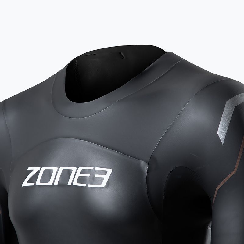 Чоловічий гідрокостюм для триатлону ZONE3 Thermal Agile 3 мм чорний/золотий 3