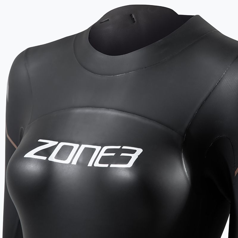 Жіночий гідрокостюм для триатлону ZONE3 Thermal Agile 3 мм чорний/золотий 3