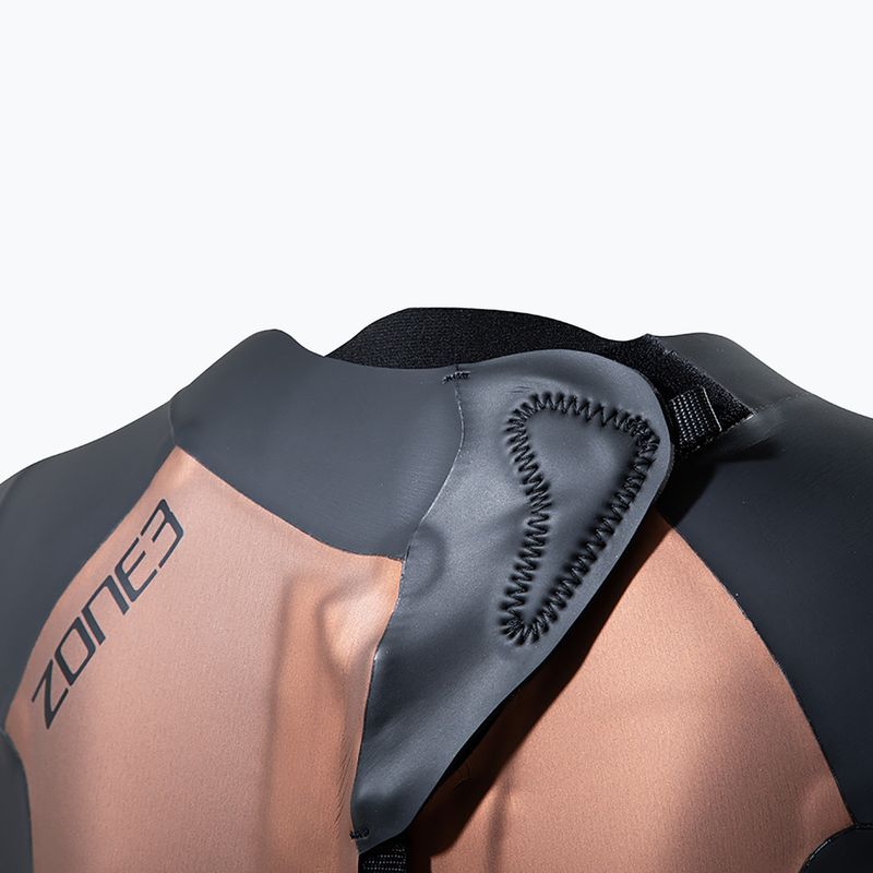 Гідрокостюм для тріатлону жіночий ZONE3 Thermal Agile 3 мм black/gold 4