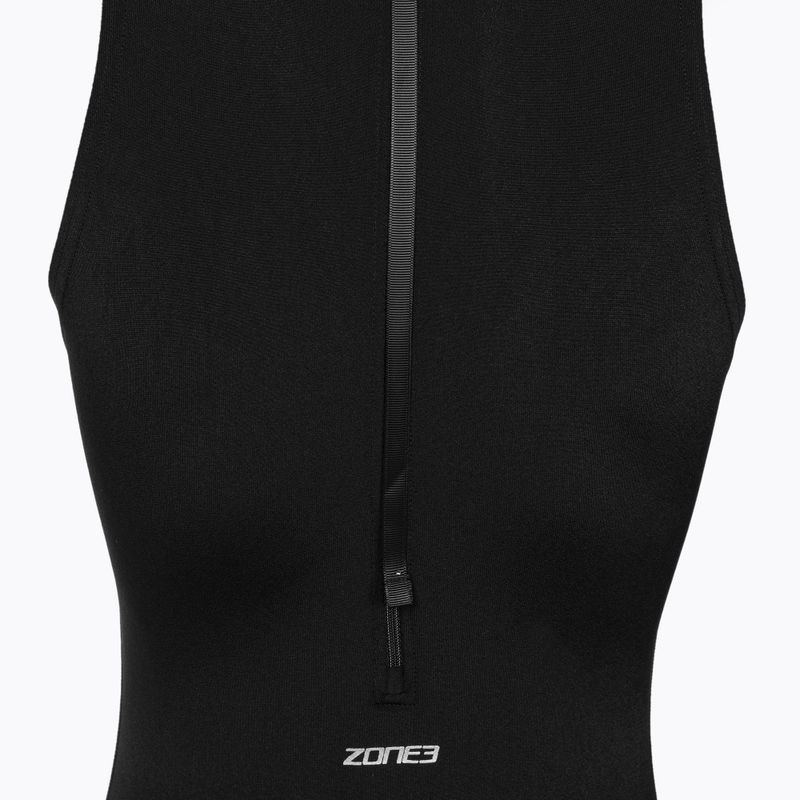 Жіночий злитий купальник ZONE3 OWS Renew High Neck чорний 5