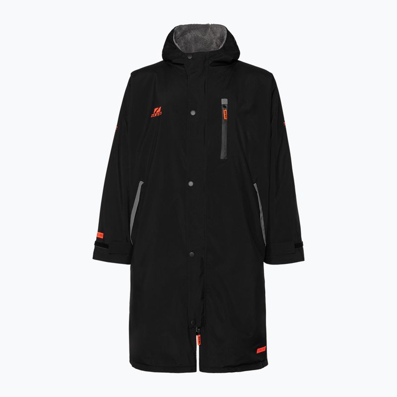 Плащ ZONE3 Thermo Tech Changing Fleece Parka black/orange