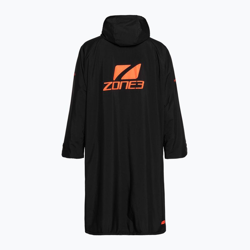 Плащ ZONE3 Thermo Tech Changing Fleece Parka black/orange 2