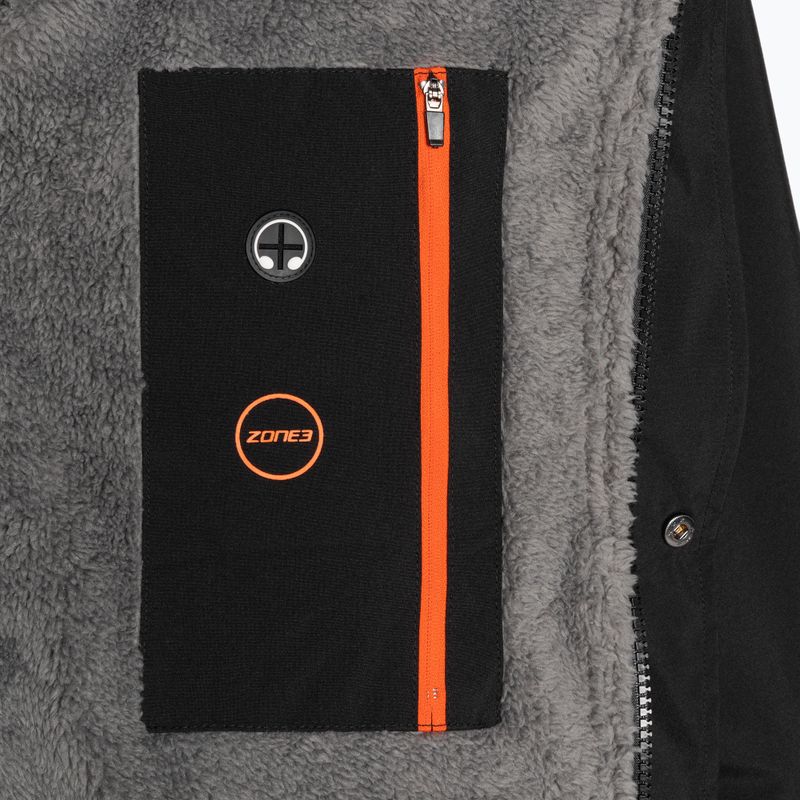 Плащ ZONE3 Thermo Tech Changing Fleece Parka black/orange 8