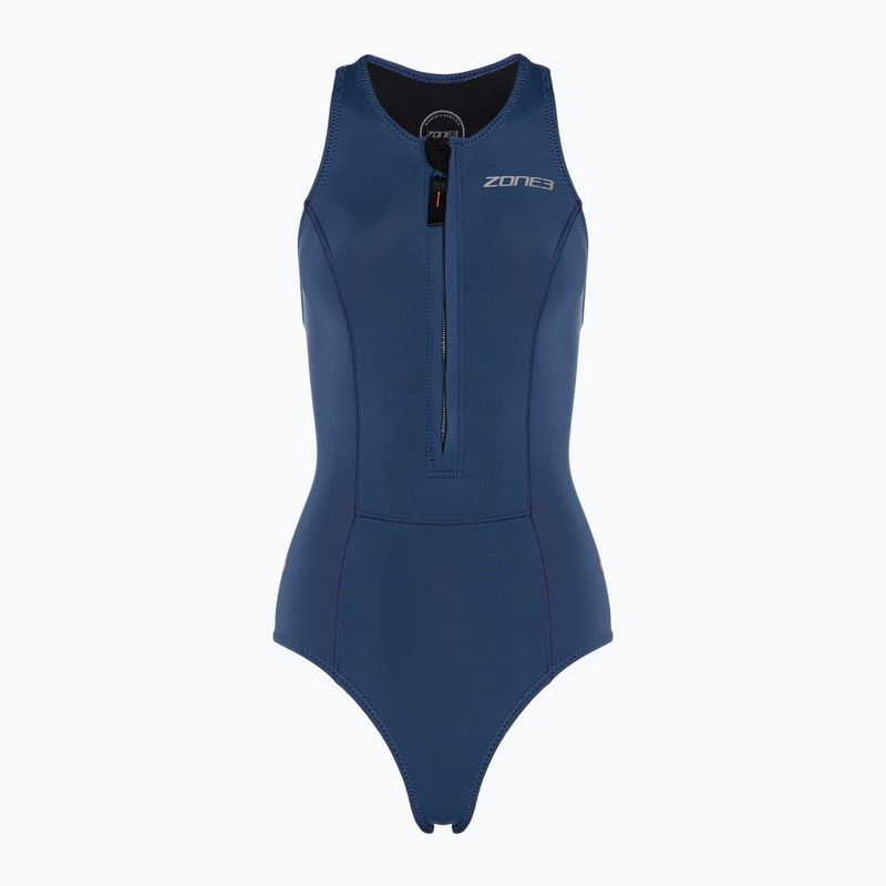 Жіночий гідрокостюм ZONE3 Yulex без рукавів темно-синього кольору