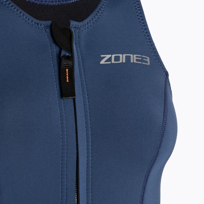 Жіночий гідрокостюм ZONE3 Yulex без рукавів темно-синього кольору 3