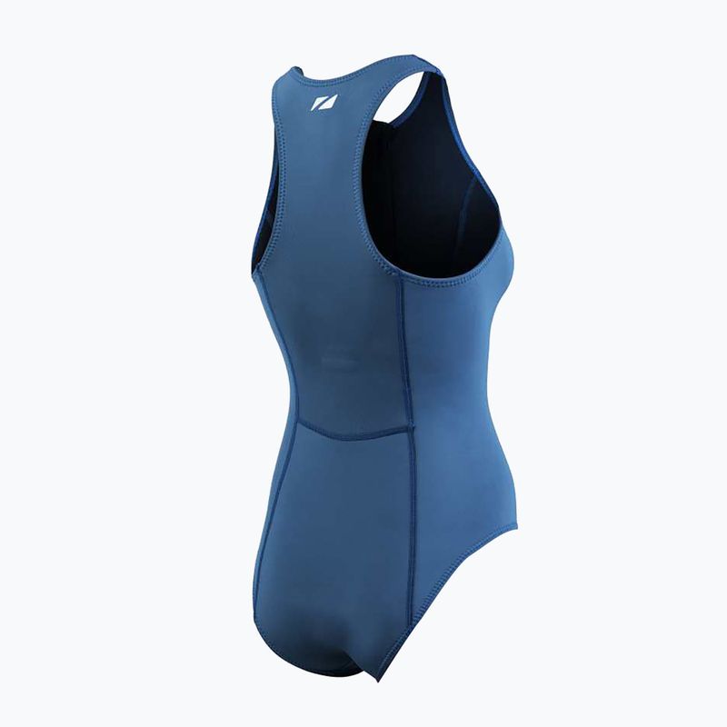Жіночий гідрокостюм ZONE3 Yulex без рукавів темно-синього кольору 6
