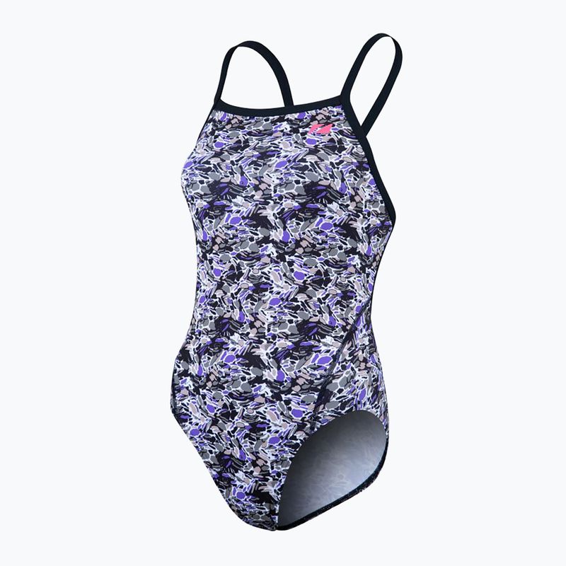 Жіночий злитий купальник ZONE3 Pacific Koa Strap Back чорний/зелений 4