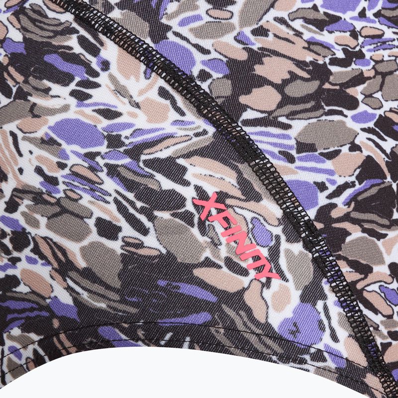 Жіночий злитий купальник ZONE3 Pacific Koa Strap Back чорний/зелений 3