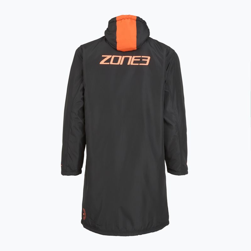 Плащ ZONE3 Recycled Robe Parka black/grey/orange 2