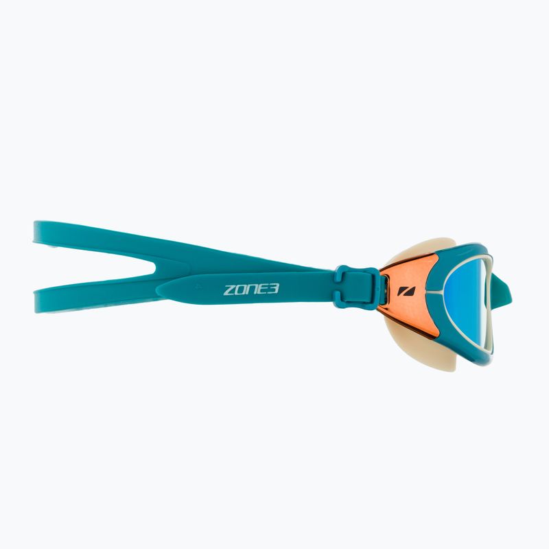 Окуляри для плавання ZONE3 Attack teal/cream/cooper 3