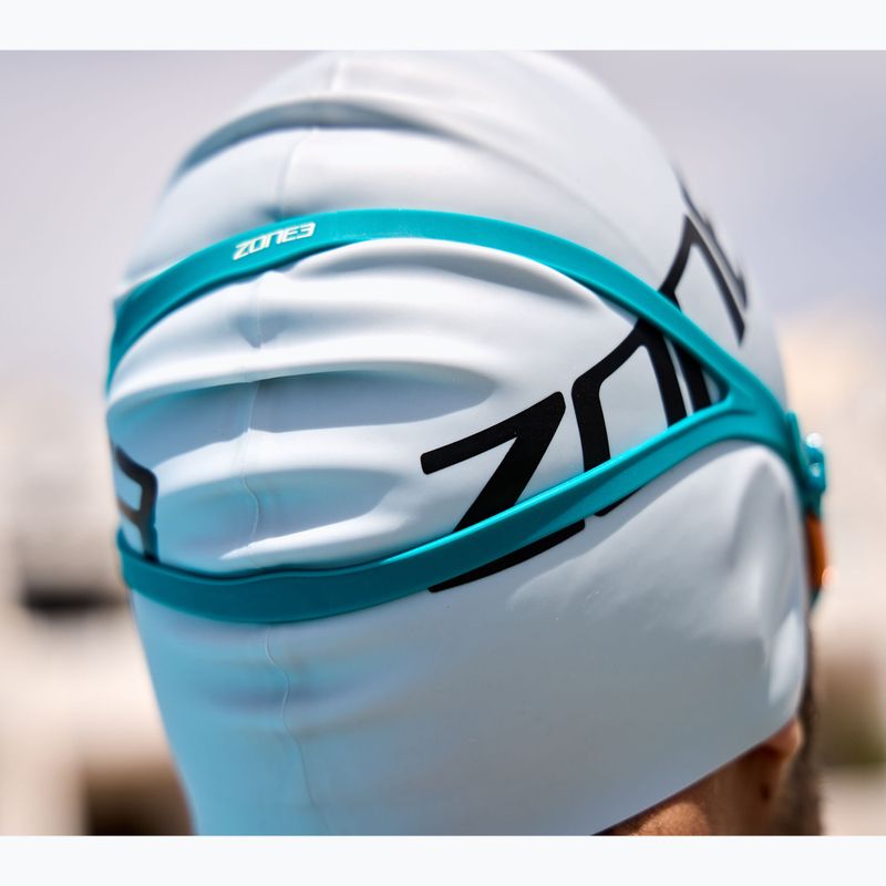 Окуляри для плавання ZONE3 Attack teal/cream/cooper 9