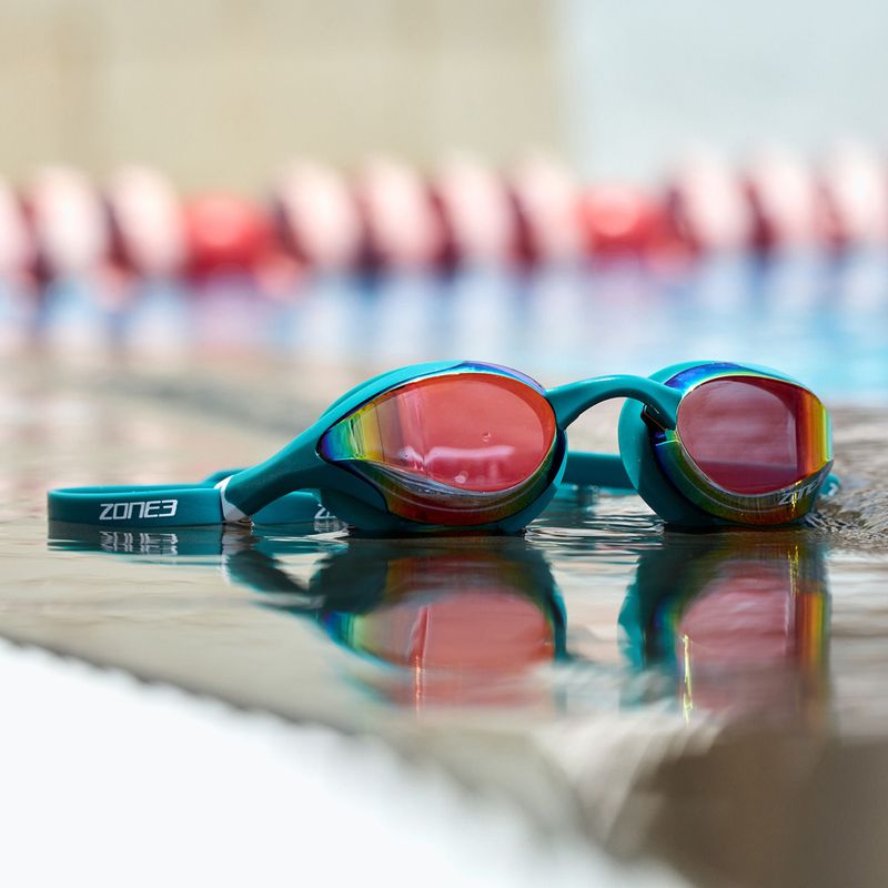Окуляри для плавання ZONE3 Volare Streamline Racing teal/copper 2