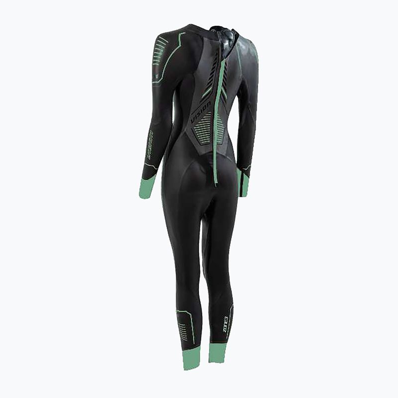 Гідрокостюм жіночий ZONE3 Vision black/eucalyptus green 2