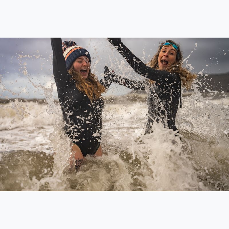 Жіночий злитий купальник ZONE3 Yulex чорний/сірий 3