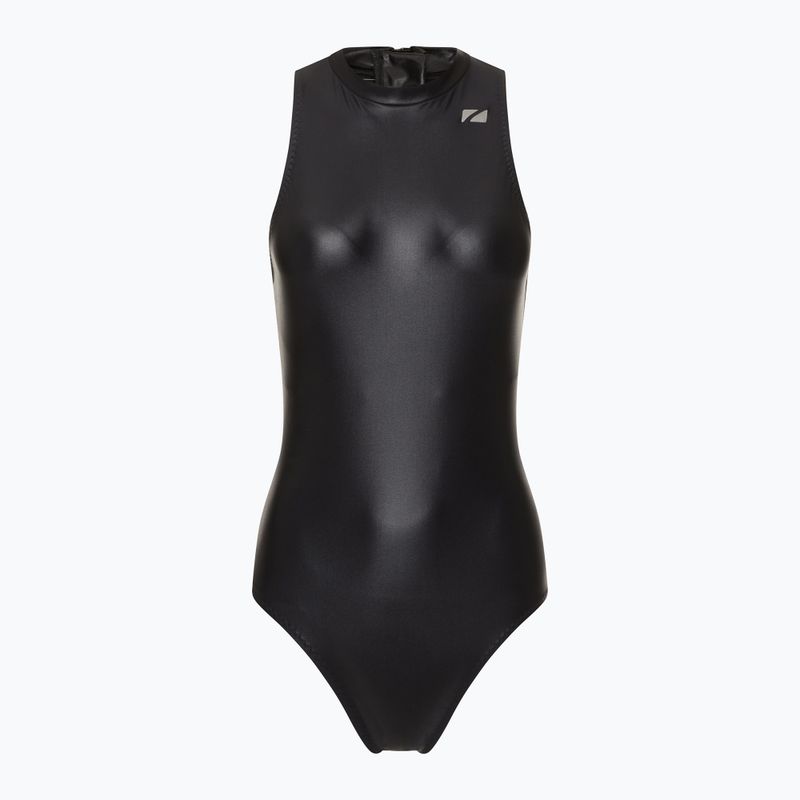 Жіночий злитий купальник ZONE3 OWS Ti+ Thermal High Neck чорний