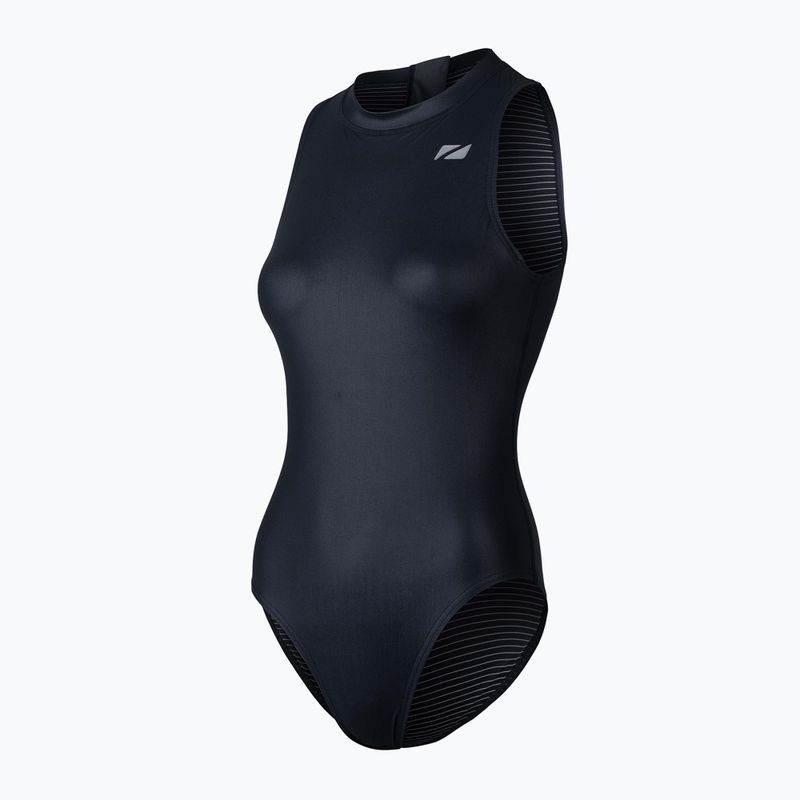 Жіночий злитий купальник ZONE3 OWS Ti+ Thermal High Neck чорний
