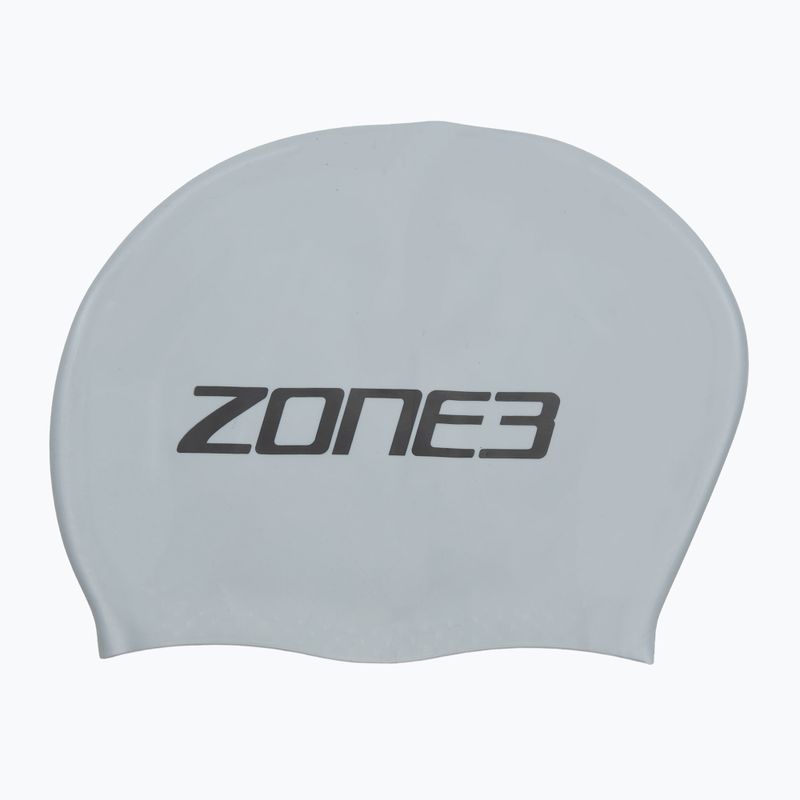 ZONE3 Шапочка для плавання з довгим волоссям срібляста