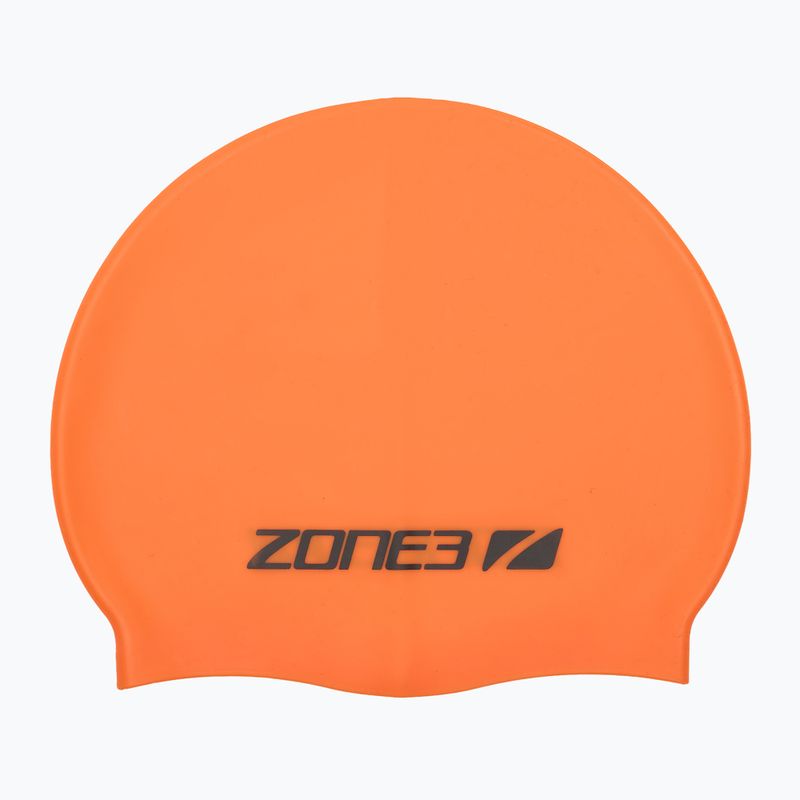 ZONE3 Силіконова шапочка для плавання hi-vis помаранчева