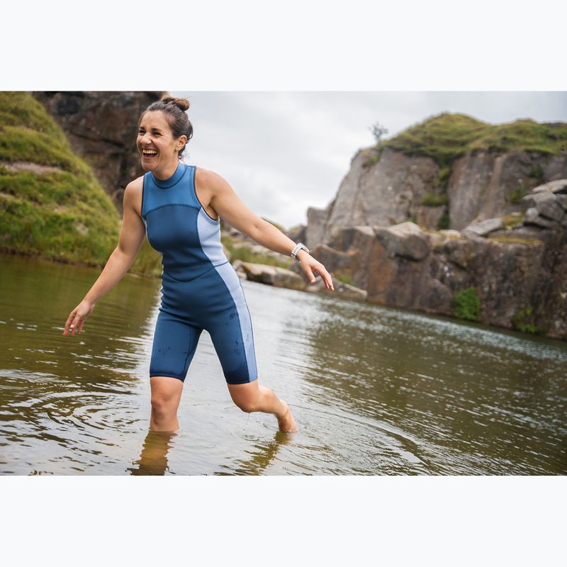 Купальник суцільний жіночий ZONE3 Yulex Kneeskin multi blue/white 3