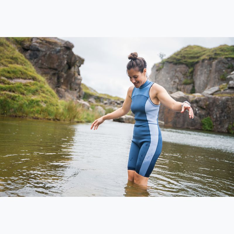 Купальник суцільний жіночий ZONE3 Yulex Kneeskin multi blue/white 4