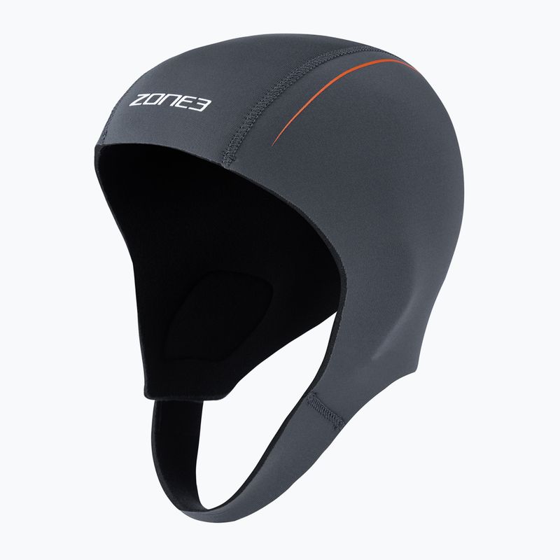 Шапка неопренова ZONE3 Active-Flex Swim grey/orange