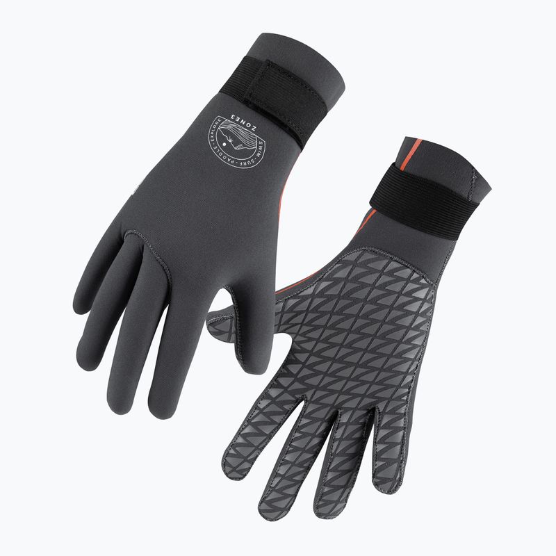 Рукавиці неопренові ZONE3 Active Flex Swim 3 мм grey/orange