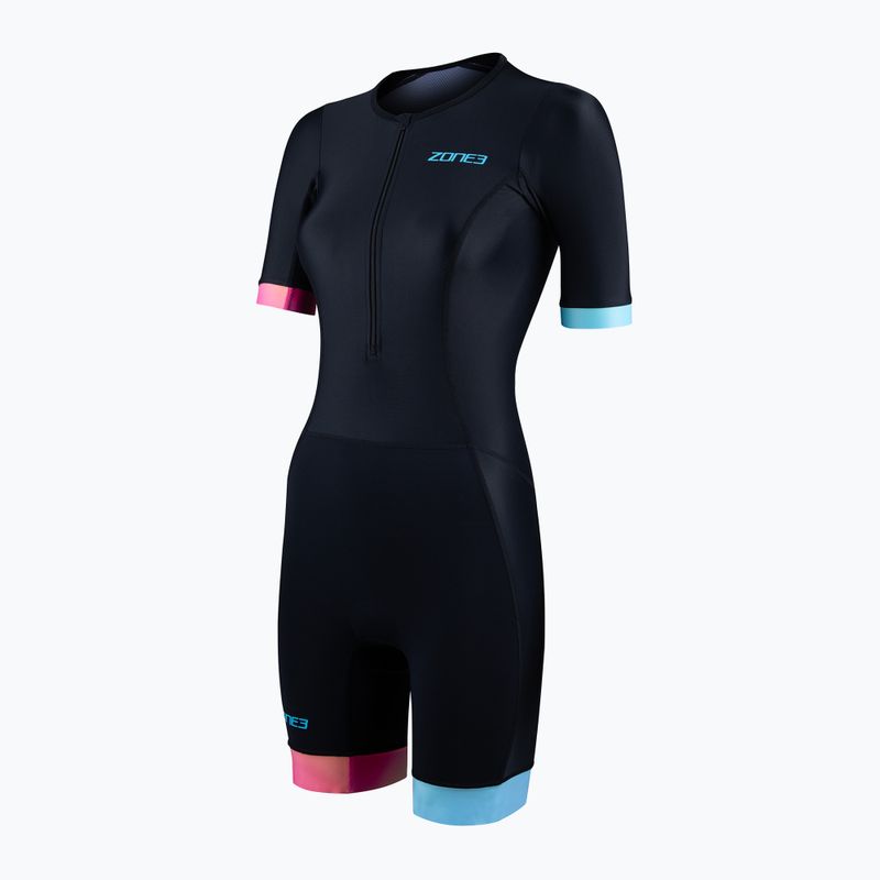 Комбінезон для тріатлону жіночий ZONE3 Activate+ Trisuit black/neon