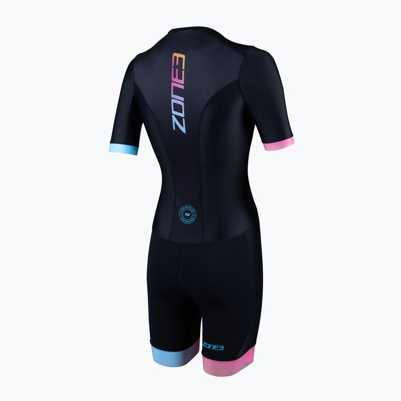 Комбінезон для тріатлону жіночий ZONE3 Activate+ Trisuit black/neon 2