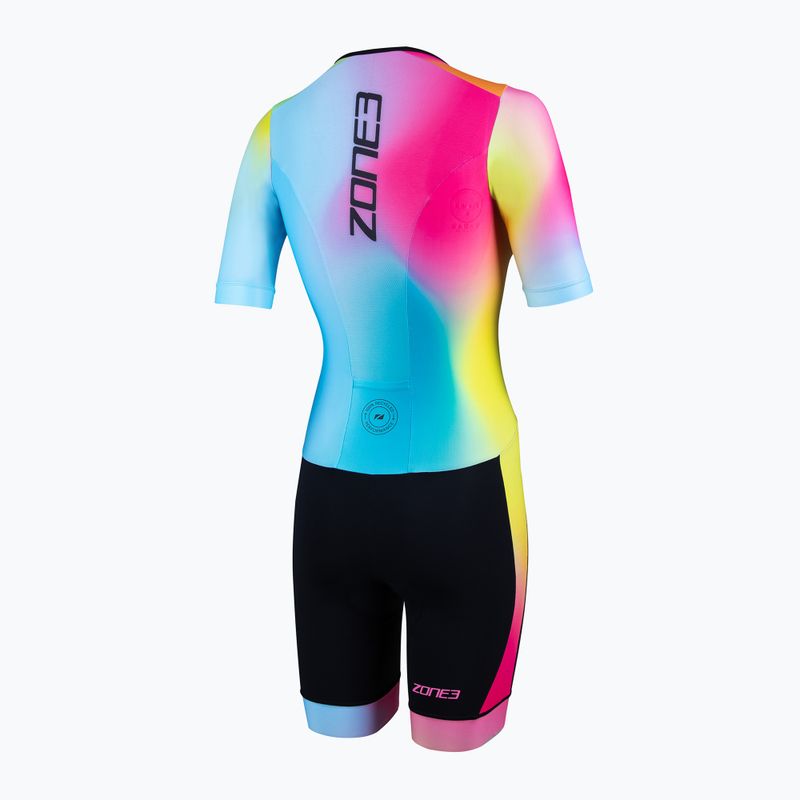 Комбінезон для тріатлону жіночий ZONE3 Activate+ Trisuit neon/black 2