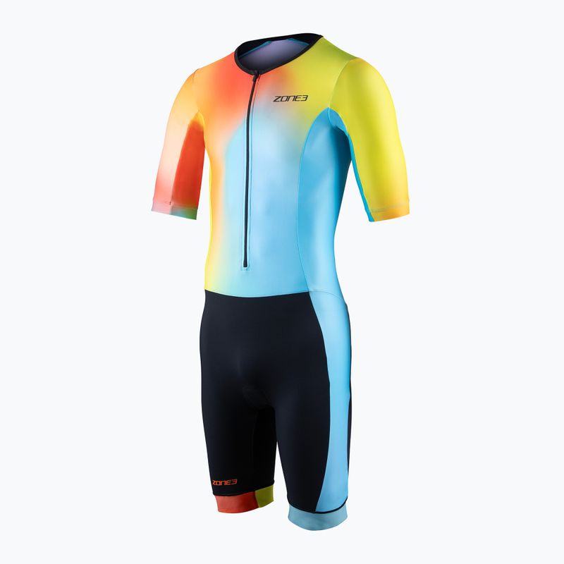 Комбінезон для тріатлону чоловічий ZONE3 Activate+ Trisuit neon/black