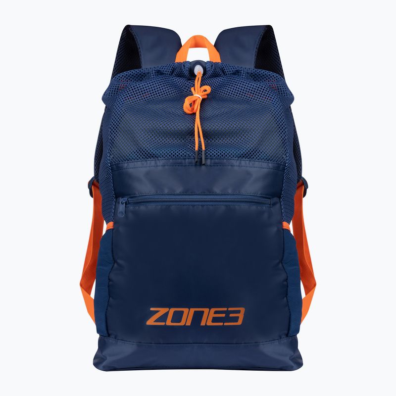 Рюкзак для плавання ZONE3 Large Mesh Training Bag navy/orange