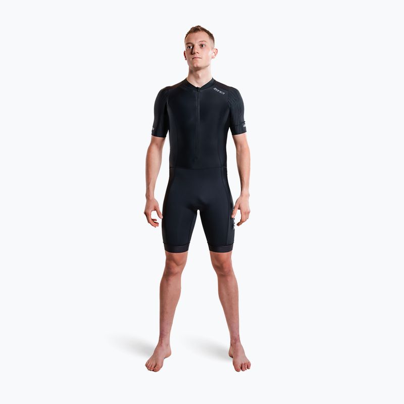 Комбінезон для тріатлону чоловічий ZONE3 Activate+ Trisuit black 4