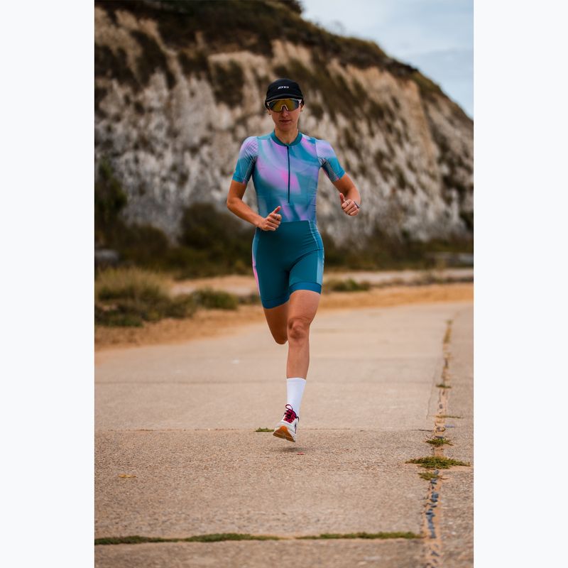 Комбінезон для тріатлону жіночий ZONE3 Activate+ Trisuit print 9