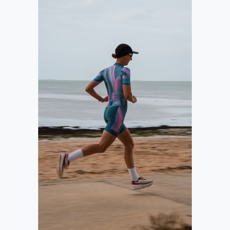 Комбінезон для тріатлону жіночий ZONE3 Activate+ Trisuit print 10