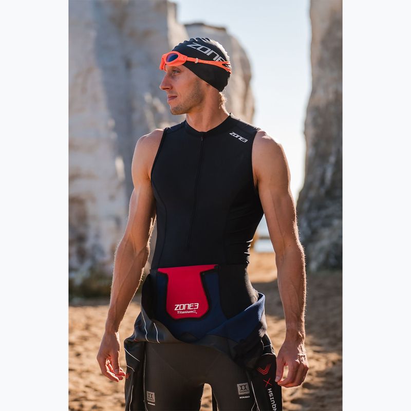Комбінезон для тріатлону чоловічий ZONE3 Activate+ Sleeveless Trisuit black 4