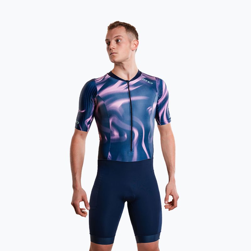 Комбінезон для тріатлону чоловічий ZONE3 Activate+ Trisuit print 6