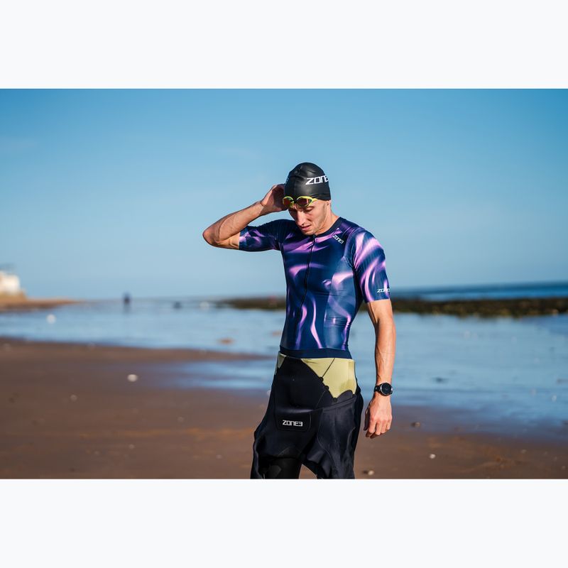 Комбінезон для тріатлону чоловічий ZONE3 Activate+ Trisuit print 13