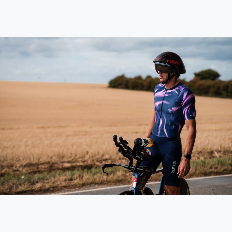 Комбінезон для тріатлону чоловічий ZONE3 Activate+ Trisuit print 14