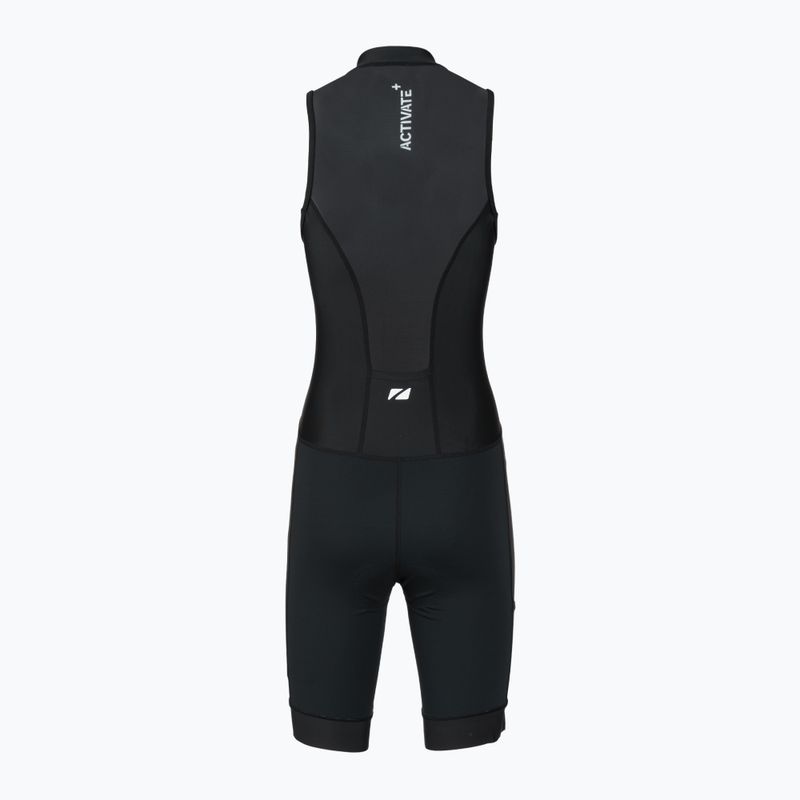 Комбінезон для тріатлону жіночий ZONE3 Activate+ Sleeveless Trisuit black 2